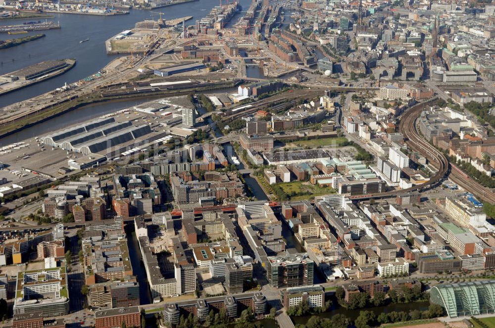 Hamburg aus der Vogelperspektive: Bürogebäude in Hamburg Hammerbrook