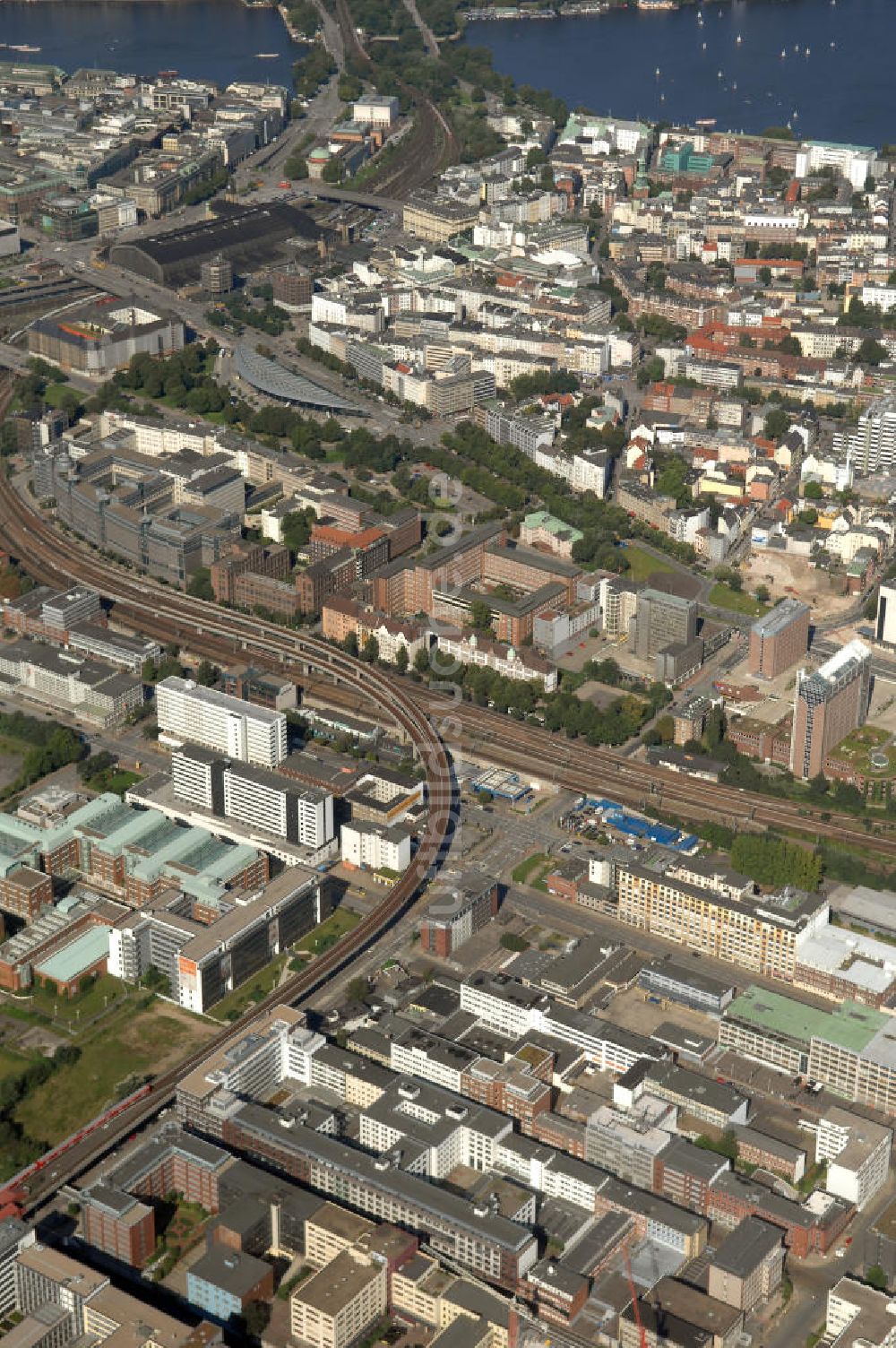 Luftaufnahme Hamburg - Bürogebäude in Hamburg Hammerbrook