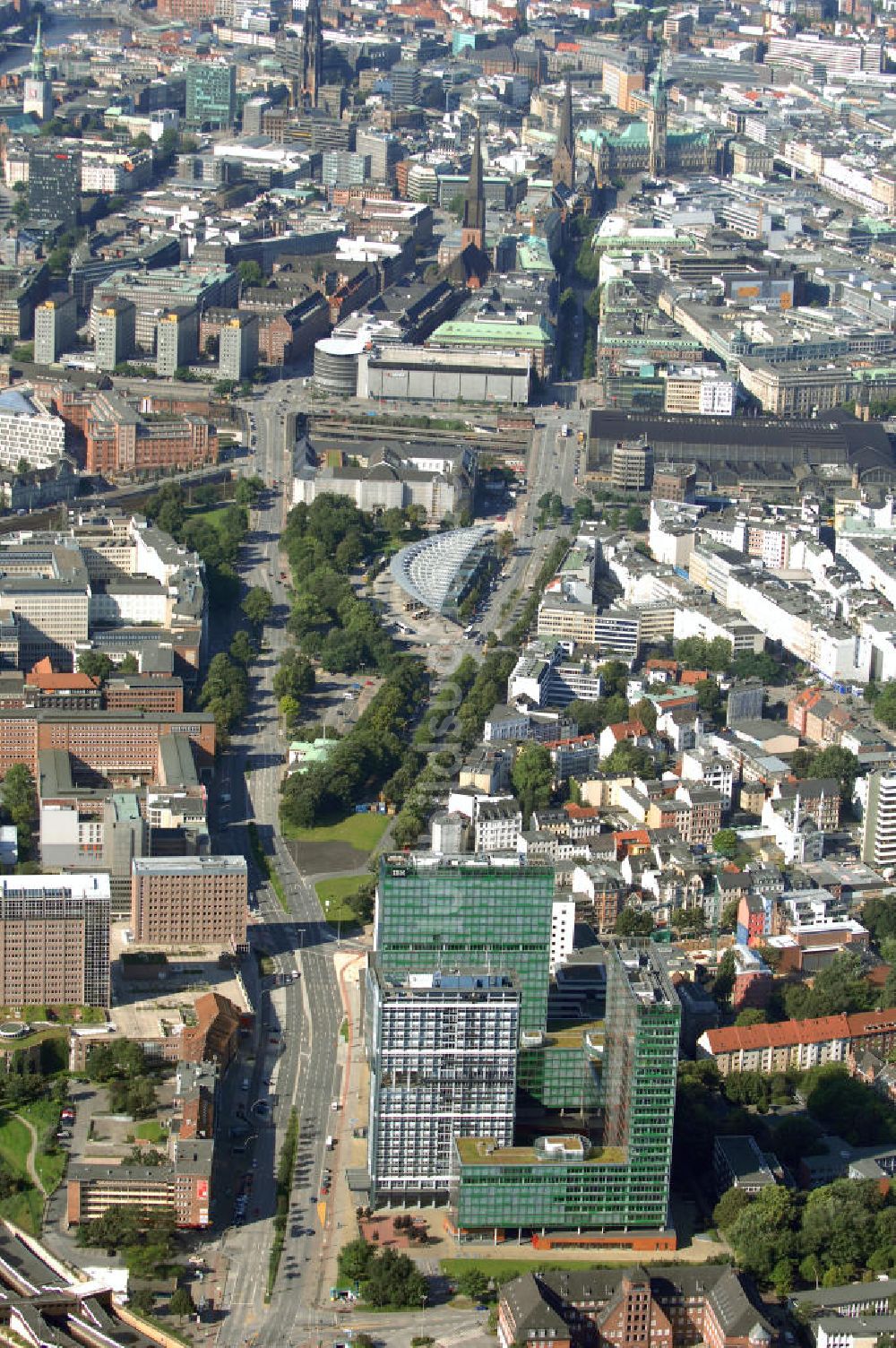 Luftaufnahme Hamburg - Bürogebäude in Hamburg Sankt Georg