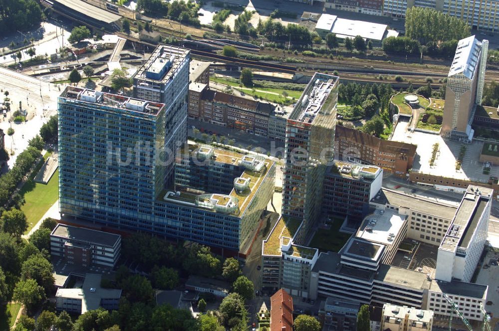 Hamburg aus der Vogelperspektive: Bürogebäude in Hamburg Sankt Georg