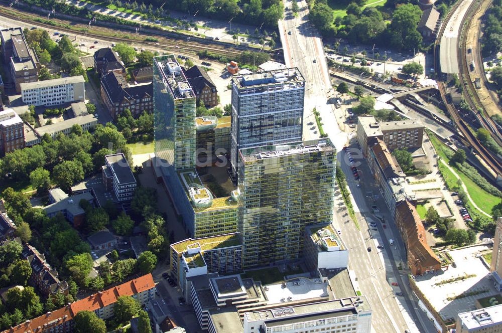 Luftbild Hamburg - Bürogebäude in Hamburg Sankt Georg