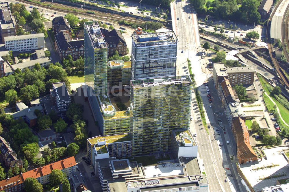 Luftaufnahme Hamburg - Bürogebäude in Hamburg Sankt Georg