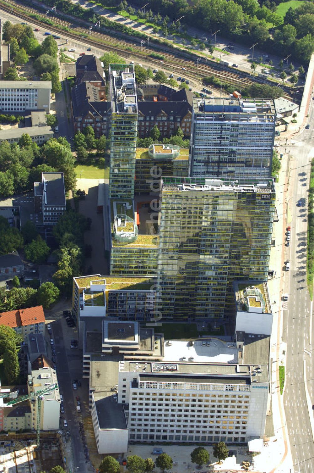 Hamburg aus der Vogelperspektive: Bürogebäude in Hamburg Sankt Georg