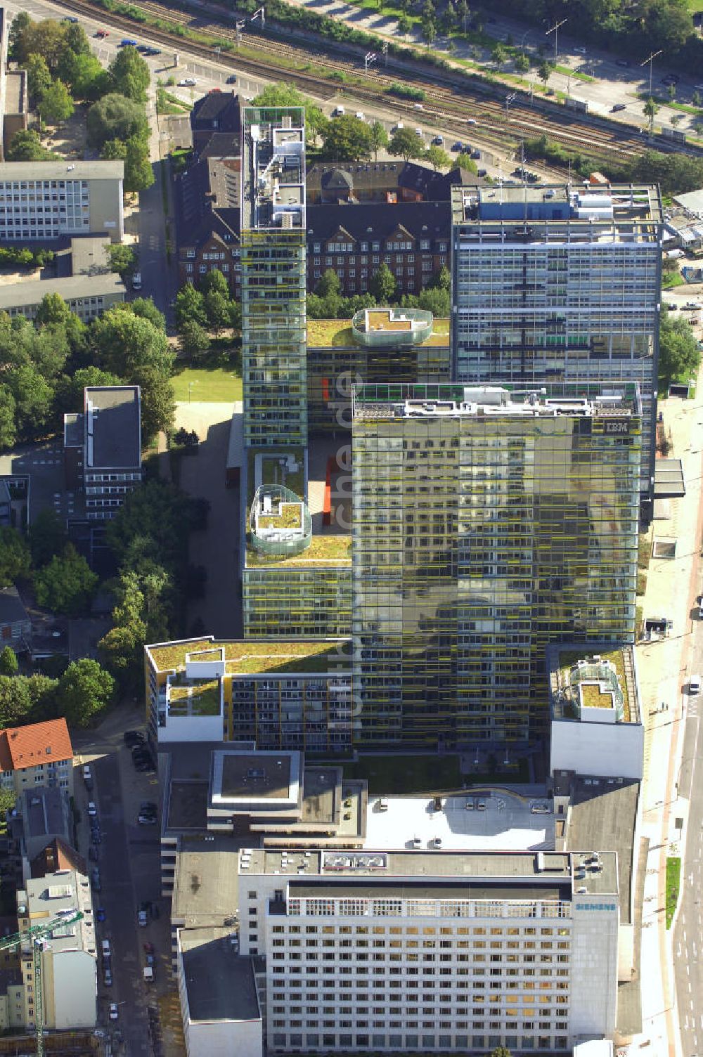 Luftbild Hamburg - Bürogebäude in Hamburg Sankt Georg