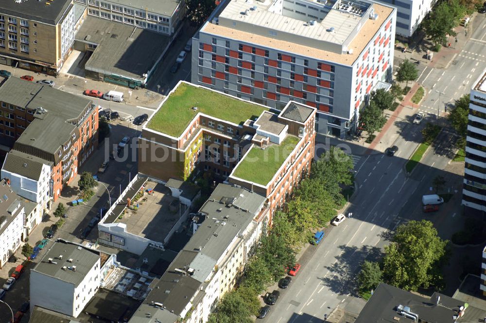 Hamburg aus der Vogelperspektive: Bürogebäude in Hamburg Sankt Georg