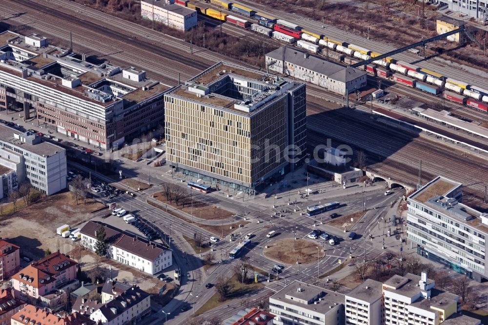 Luftbild München - Bürogebäude Laimer Würfel in München Laim im Bundesland Bayern