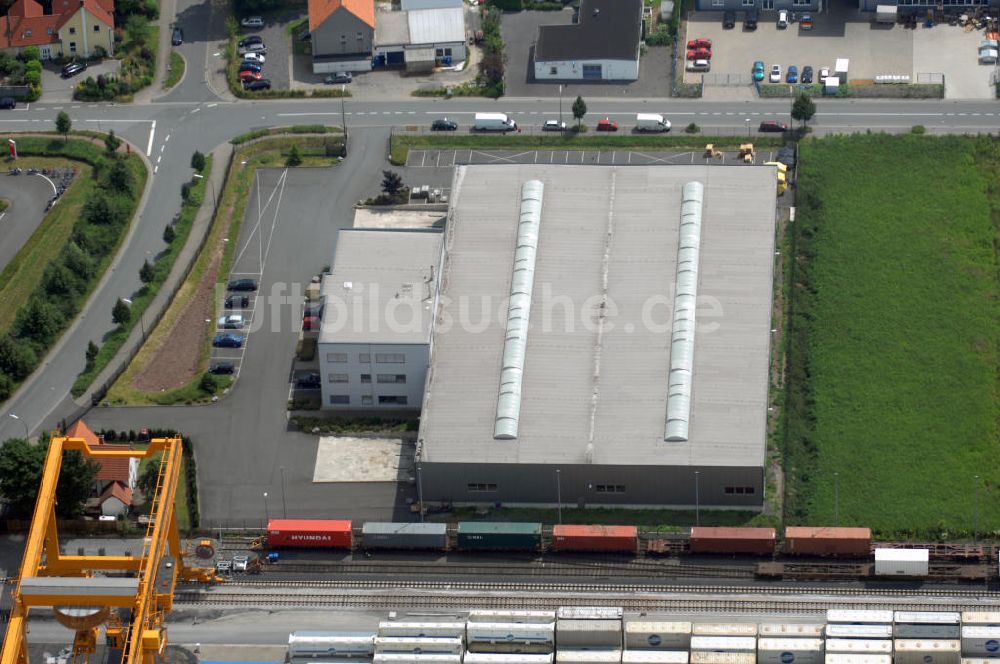 Bönen von oben - Bürogebäude mit Logistikhalle im Gewerbegebiet in Bönen