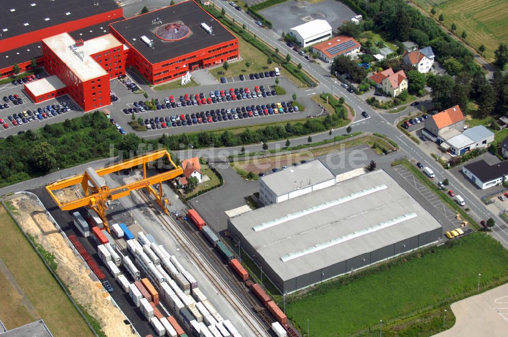 Bönen von oben - Bürogebäude mit Logistikhalle im Gewerbegebiet in Bönen