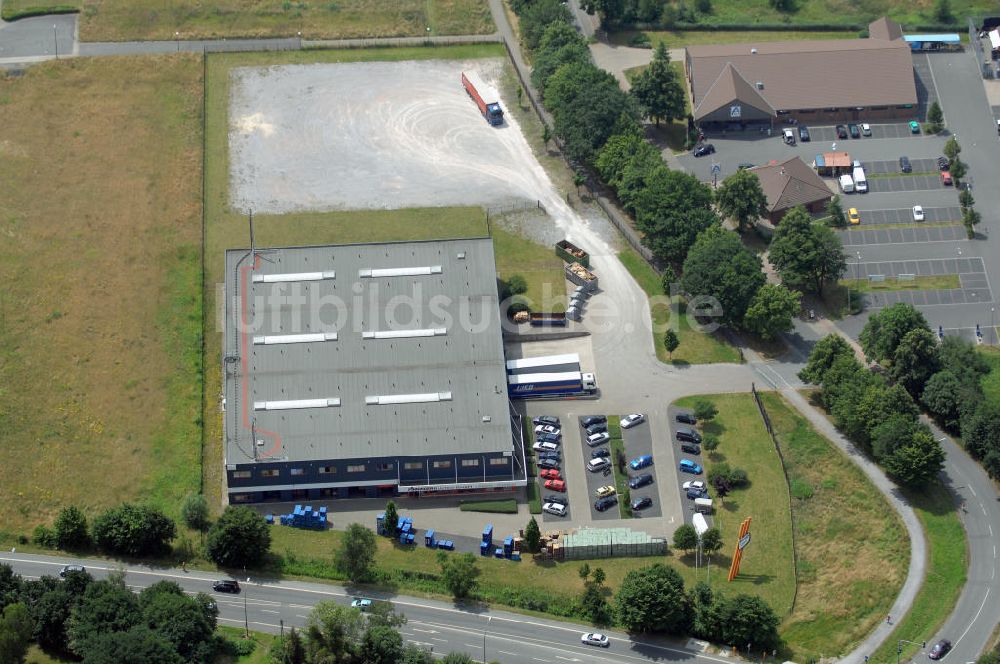 Luftaufnahme Bergkamen - Rünthe - Bürogebäude mit Logistikzentrum der Finnveden Bulten GmbH in Bergkamen-Rünthe