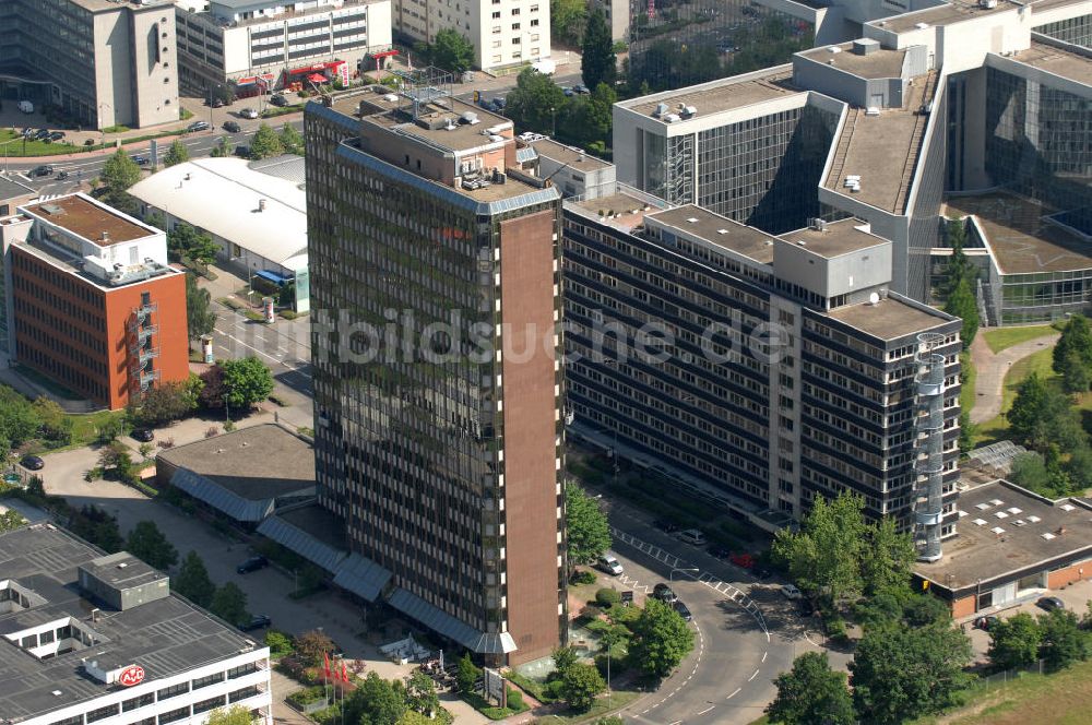 Luftaufnahme Frankfurt am Main - Bürogebäude Lyoner Straße 14 in Frankfurt am Main in Hessen