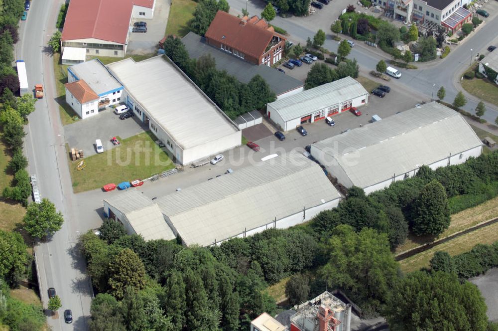 Luftbild Kamen - Herren - Bürogebäude und Produktionshallen im Gewerbegebiet Südfeld / Widestrasse in Kamen-Heeren