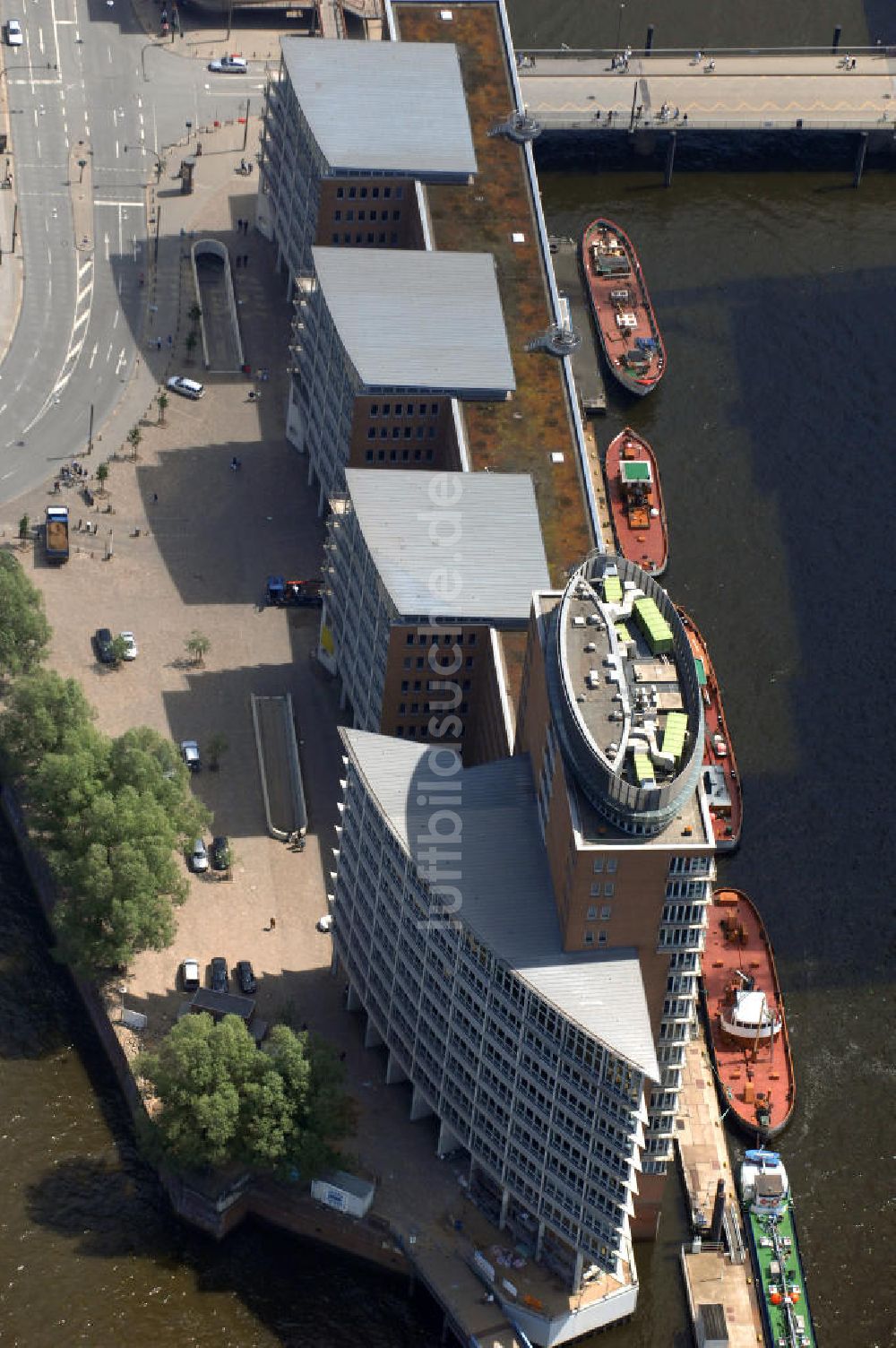 Luftaufnahme Hamburg - Bürogebäude Am Sandtorkai Hafencity Hamburg