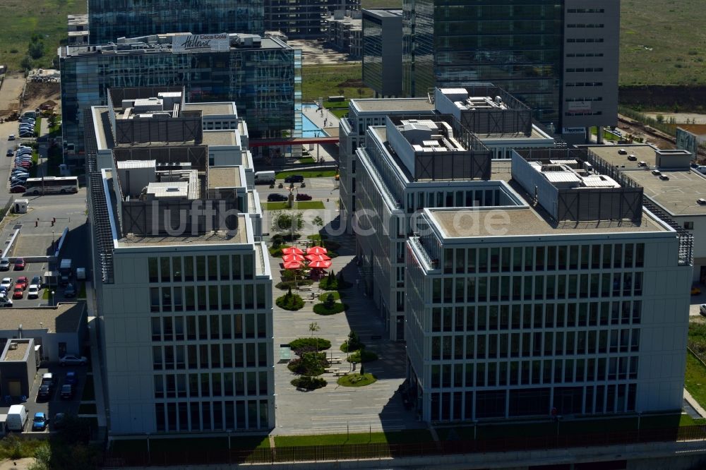 Bukarest von oben - Bürogebäude Swan Office & Technology Park in Bukarest in Rumänien