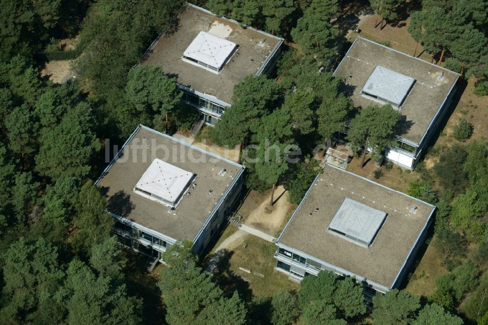 Luftbild Krausnick - Bürogebäude an der Tropical- Islands- Allee in Krausnick im Bundesland Brandenburg