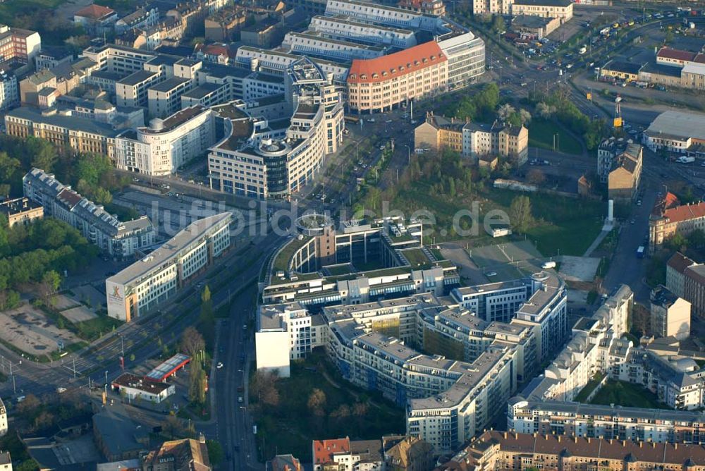 Leipzig aus der Vogelperspektive: Bürogebäudekomplex an der Kohlgartenstraße in Leipzig-Volkmarsdorf