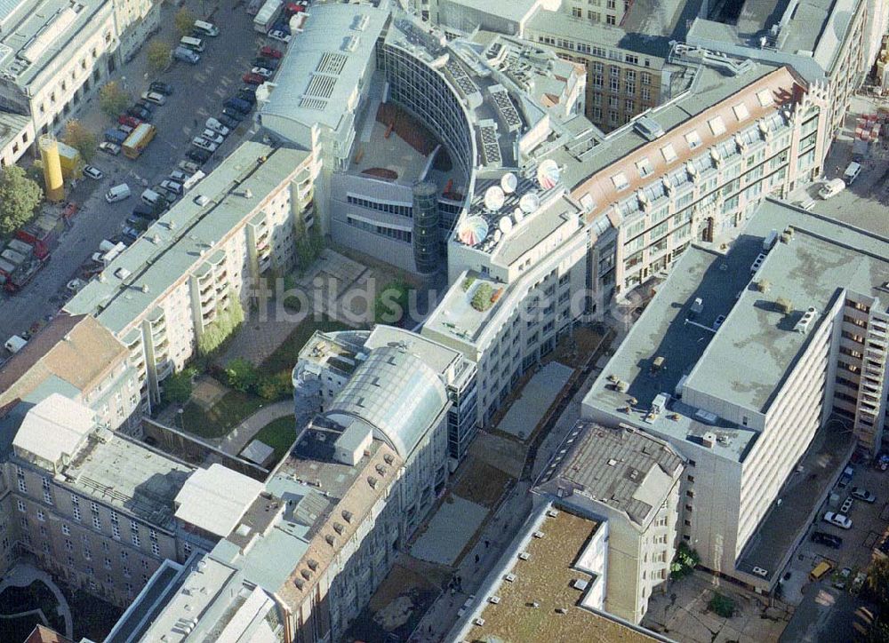 Luftbild Berlin - Bürohaus der BIG GmbH & CO an der Taubenstraße 26 in Berlin - Mitte.