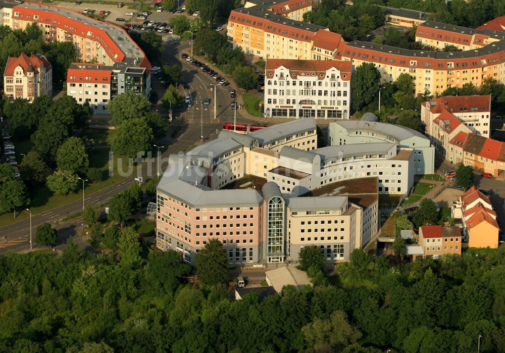 Luftaufnahme Erfurt - Bürohaus am Juri-Gagarin-Ring in Erfurt im Bundesland Thüringen