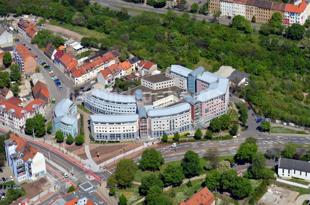 Luftbild Erfurt - Bürohaus am Juri-Gagarin-Ring in Erfurt im Bundesland Thüringen