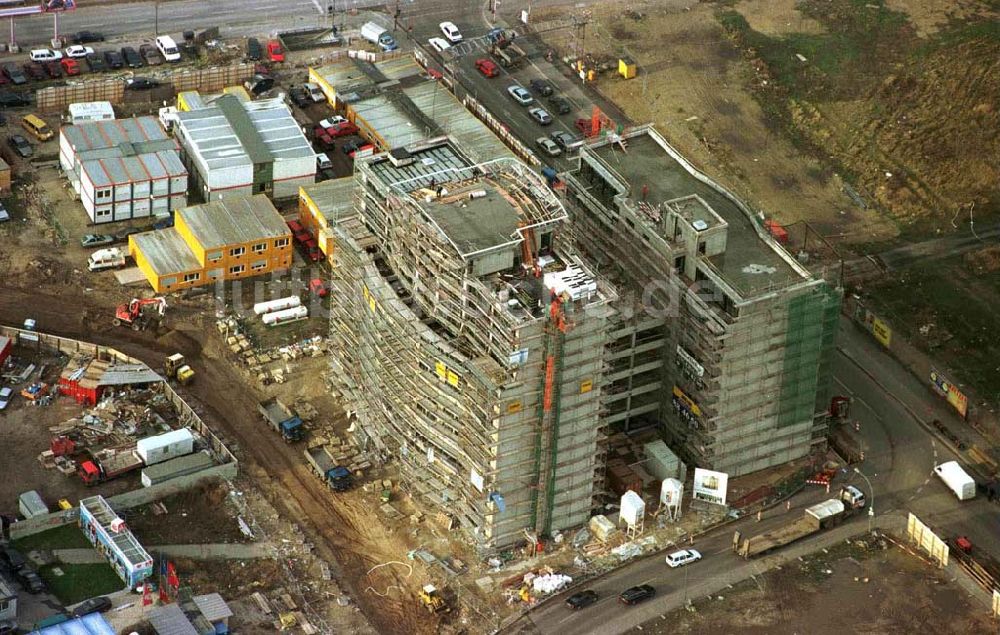 Berlin von oben - Bürohausbau Mossepalais am Potsdamer Platz