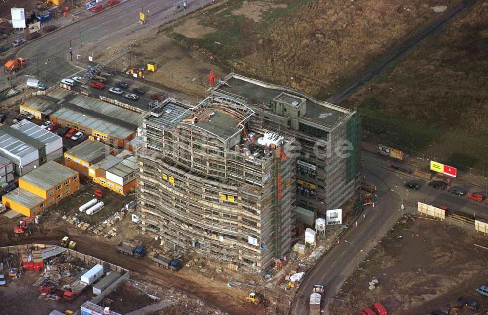 Luftaufnahme Berlin - Bürohausbau Mossepalais am Potsdamer Platz