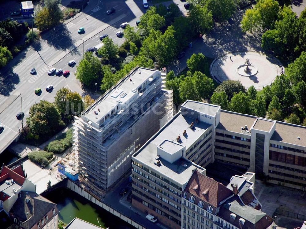 Luftbild Berlin - Bürohauses am Auswärtigen Amt am Spittelmarkt in Berlin - Mitte