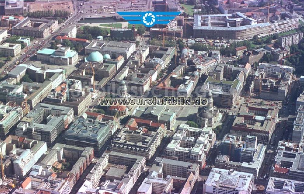 Berlin von oben - Bürohausneubauten am Gendarmenmarkt in Berlin - Mitte.