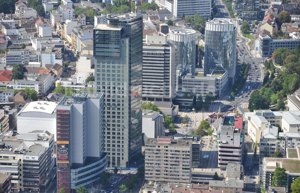 Luftbild Offenbach am Main - Bürohochhaus City Tower an der Berliner Straße in Offenbach am Main