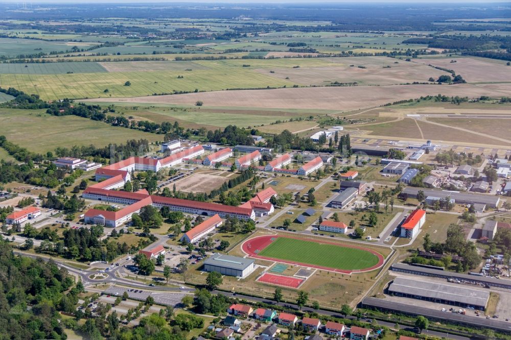 Luftaufnahme Strausberg - Bürokomplex in Strausberg an der Prötzeler Chaussee im Bundesland Brandenburg, Deutschland