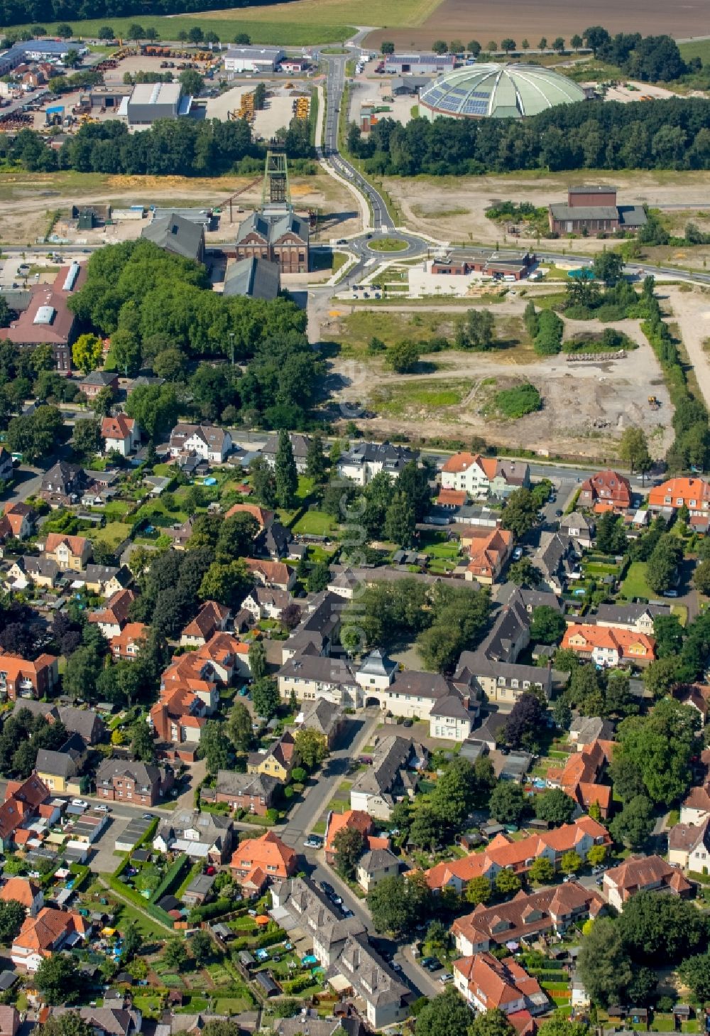 Dorsten aus der Vogelperspektive: Brunnenplatz in Dorsten im Bundesland Nordrhein-Westfalen