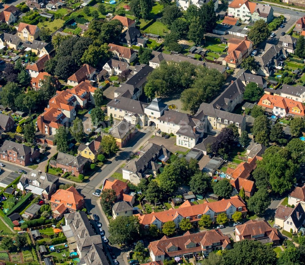 Luftbild Dorsten - Brunnenplatz in Dorsten im Bundesland Nordrhein-Westfalen