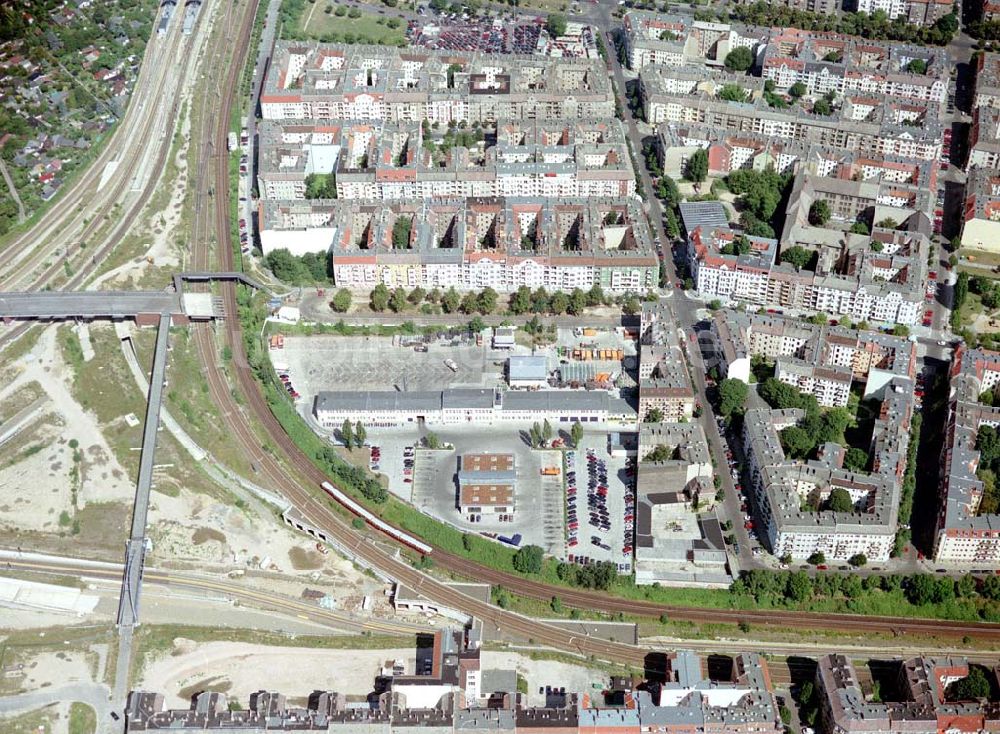 Luftbild Berlin - Prenzlauer Berg - BSR-Depot an der Schönhauser Allee in Berlin-Prenzlauer Berg