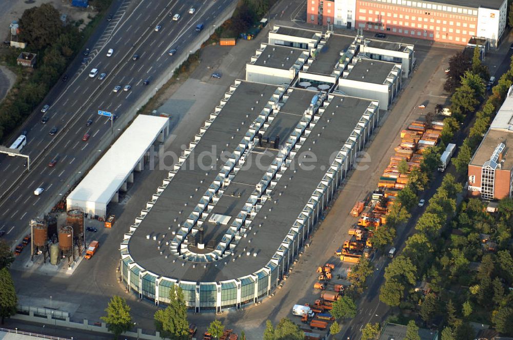 Luftaufnahme Berlin - BSR-Hauptsitz in Berlin-Tempelhof