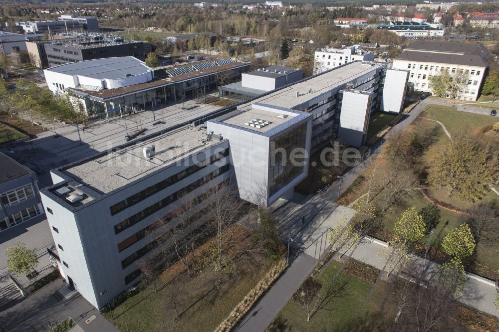 Luftaufnahme Cottbus - BTU Cottbus - Senftenberg am Platz der Deutschen Einheit in Cottbus im Bundesland Brandenburg