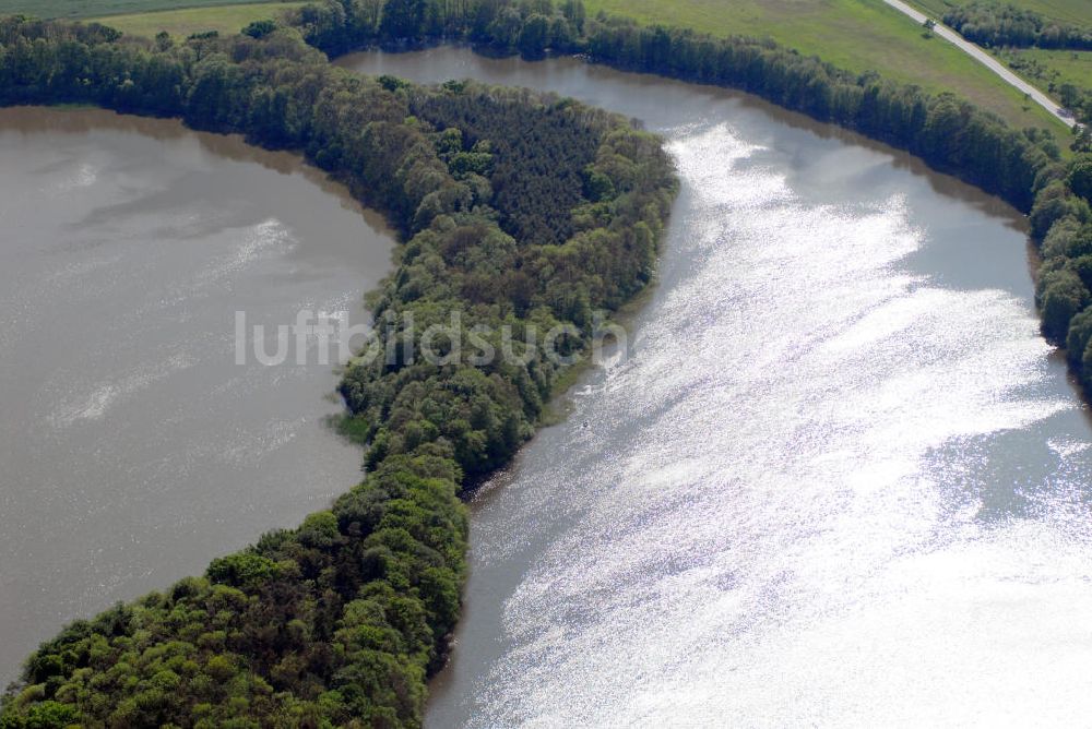 Bützow aus der Vogelperspektive: Bützower See