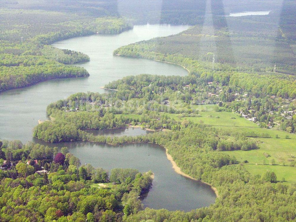 Luftaufnahme Postbruch bei Strausberg - Bötzsee bei Strausberg