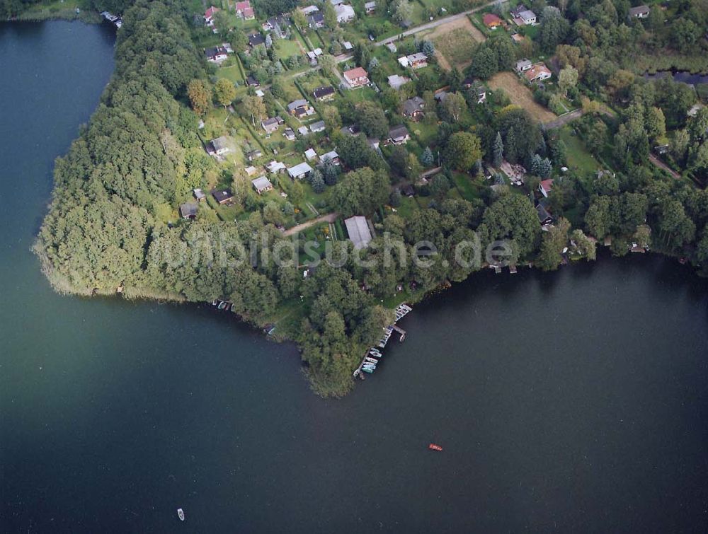 Luftbild Strausberg - Bötzsee bei Strausberg (Anglerzentrum).