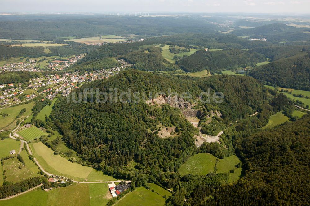 Luftbild Diemelsee - Buchenwälder am Nationalpark Diemelsee, einem Weltnaturerbegebiet der UNESCO