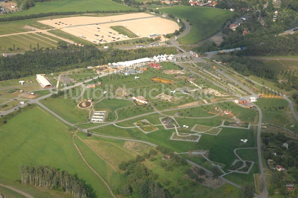 Luftaufnahme Ronneburg - BUGA-Gelände Neue Landschaft Ronneburg