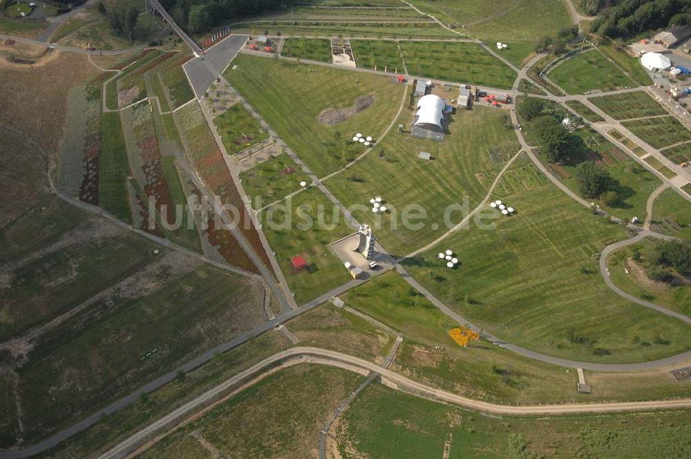 Luftaufnahme Ronneburg - BUGA-Gelände Neue Landschaft Ronneburg