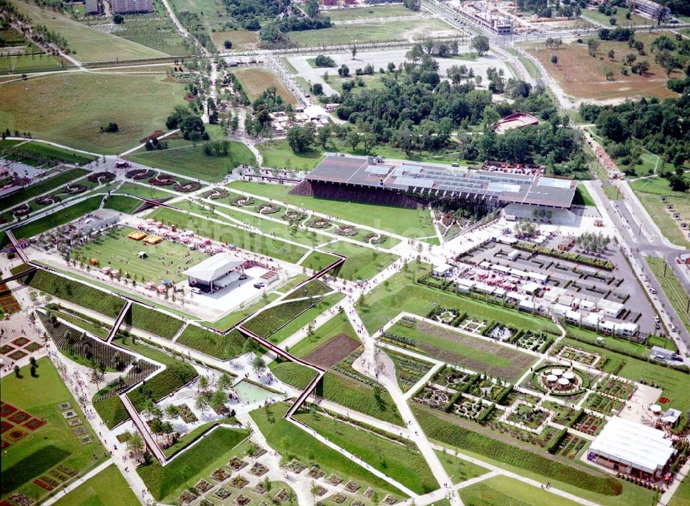 Potsdam von oben - BUGA - Gelände in Potsdam Bornstedt.