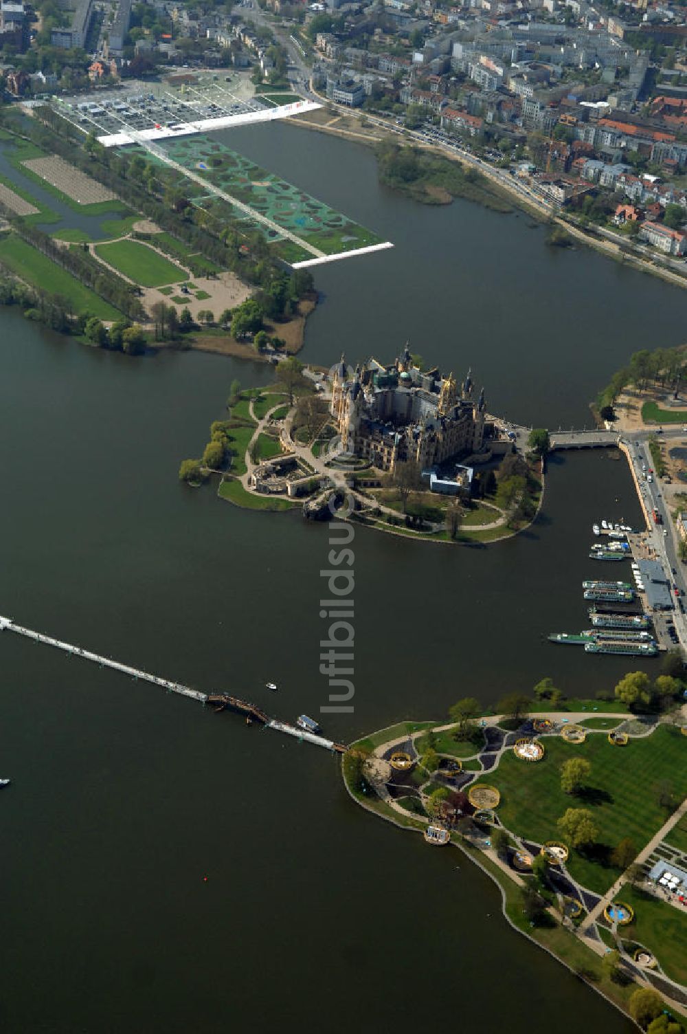 SCHWERIN von oben - BUGA 2009 in Schwerin