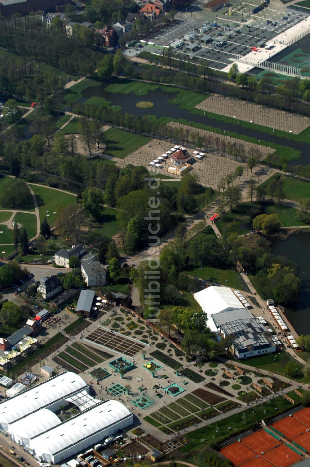 SCHWERIN von oben - BUGA 2009 in Schwerin