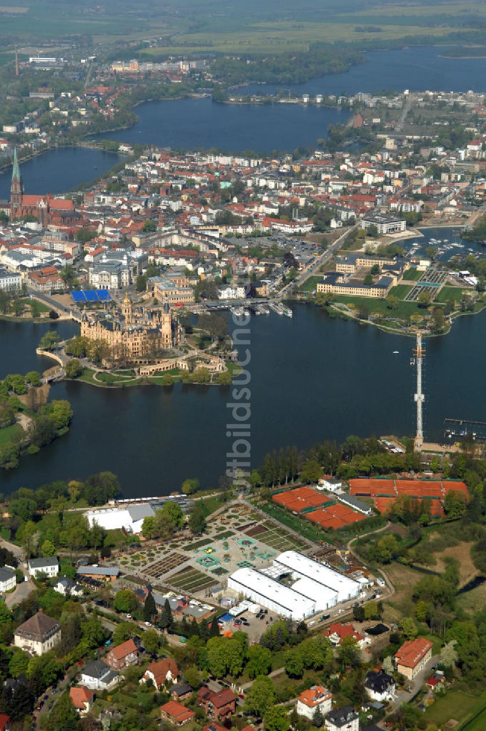 SCHWERIN aus der Vogelperspektive: BUGA 2009 in Schwerin