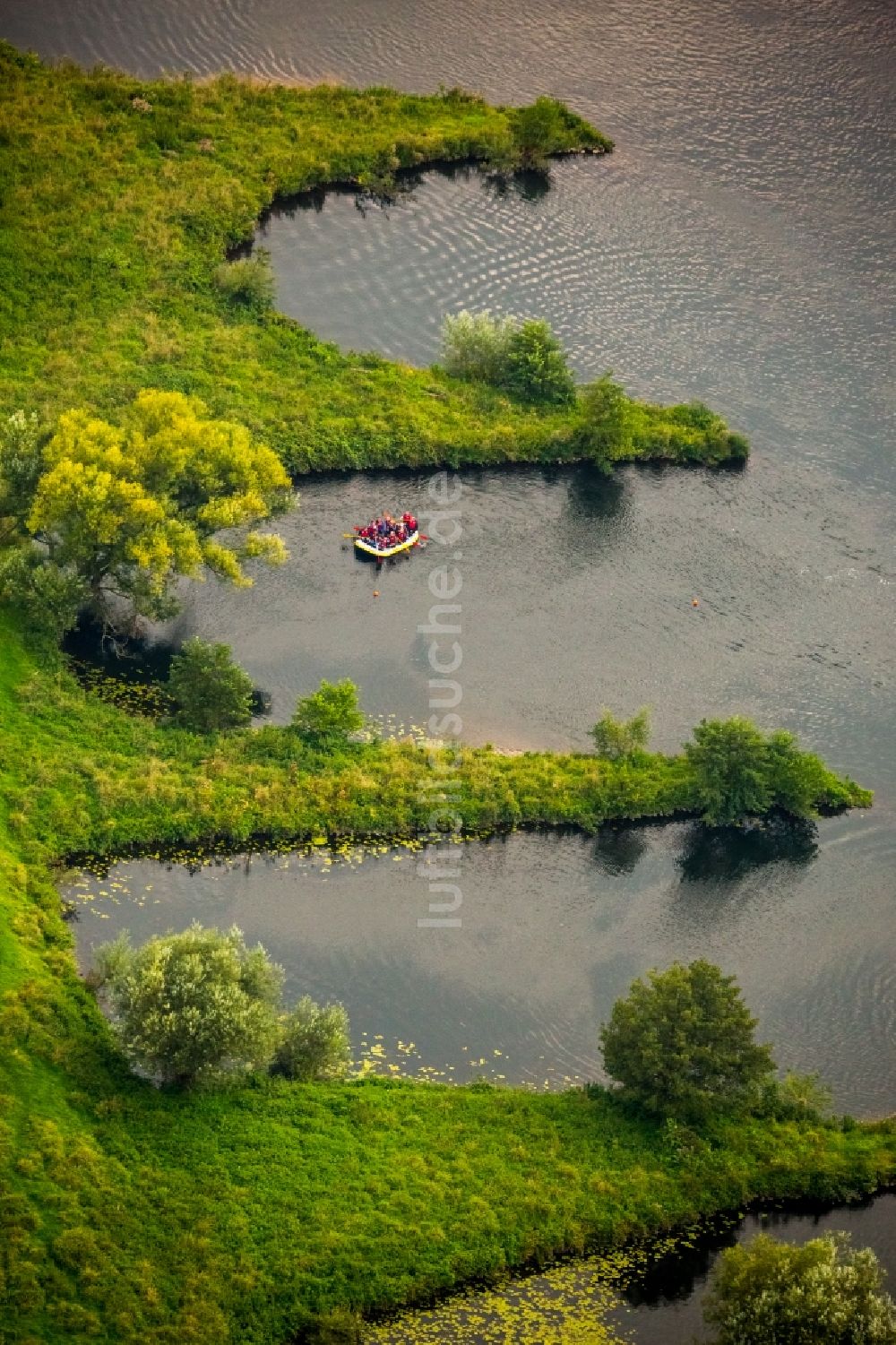 Luftbild Hattingen - Buhnen- Landschaft an den Uferbereichen der Ruhr Flussverlaufes in Hattingen im Bundesland Nordrhein-Westfalen