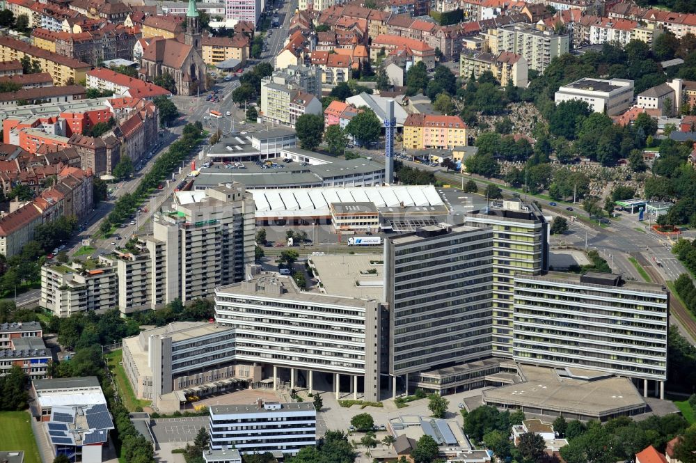 Nürnberg von oben - Bundesagentur für Arbeit in Nürnberg in Bayern / Bavaria