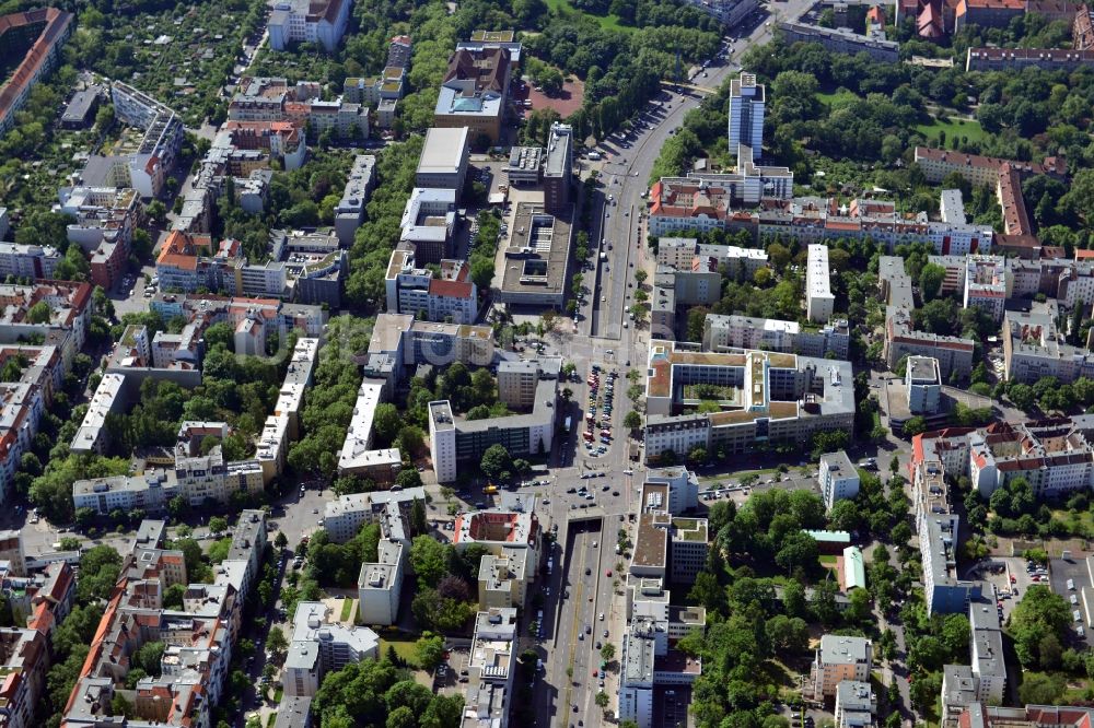 Luftbild Berlin - Bundesallee auf Höhe Berliner Straße - Badensche Straße im Stadtteil Charlottenburg-Wilmersdorf von Berlin