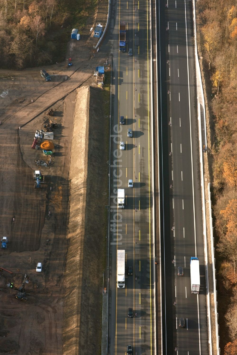 Luftbild Bönen - Bundesautobahn 2 und Europastraße 34 in Bönen im Bundesland Nordrhein-Westfalen