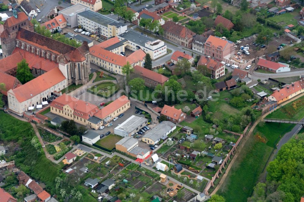 Hansestadt Havelberg von oben - Bundesgartenschau (Buga) in der Hansestadt Havelberg im Bundesland Sachsen-Anhalt