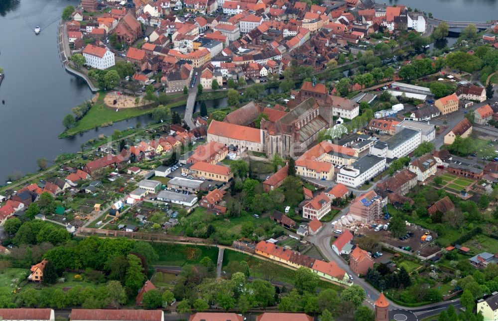 Luftbild Hansestadt Havelberg - Bundesgartenschau (Buga) in der Hansestadt Havelberg im Bundesland Sachsen-Anhalt