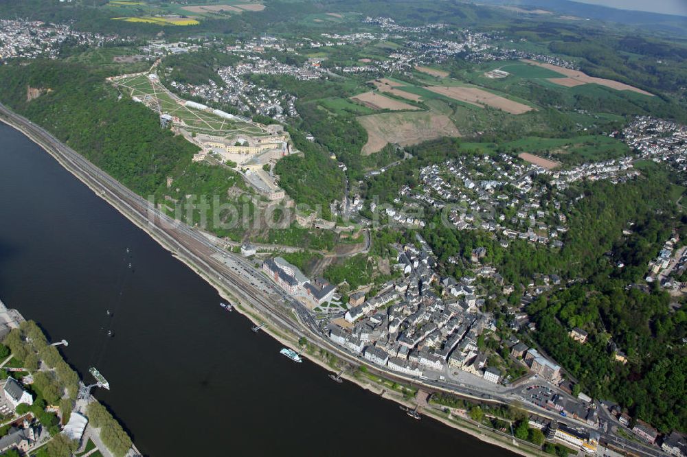 Luftbild Koblenz - Bundesgartenschau Buga Koblenz 2011